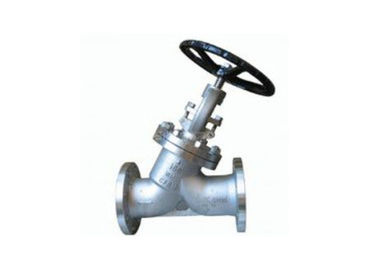 Pressure Self Sealing Design Cast Steel Globe Valve , Y Type Globe Valve 2"~24"