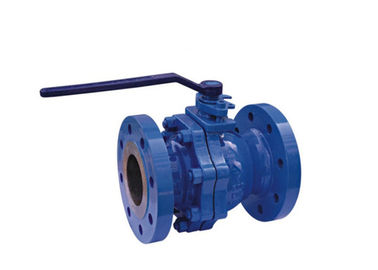 Cast Steel Flanged 2 Piece Body Ball Valve Full Port For Industrial